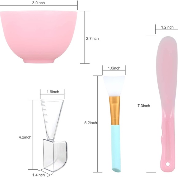 DIY Facial Mask Mixing Silicon Bowl And Brush Set - Picture 2 of 5